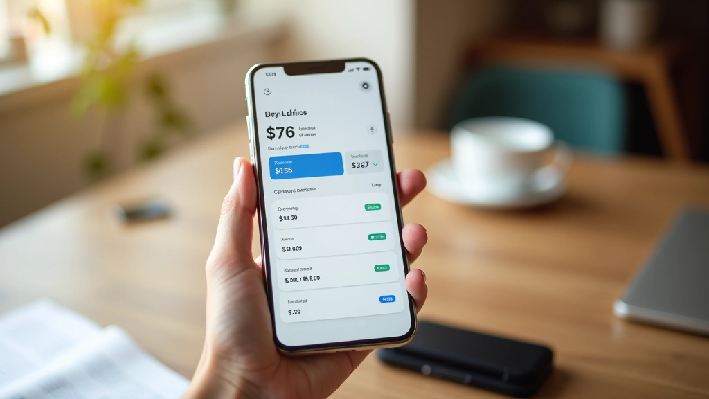 Banko sąskaita mobiliame telefone rodanti skirtingus saugos rezervo lygius